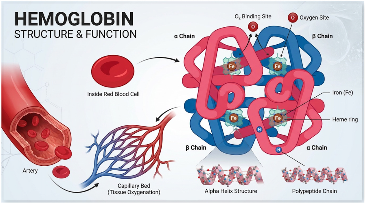 Gambar 1. Struktur Hemoglobin